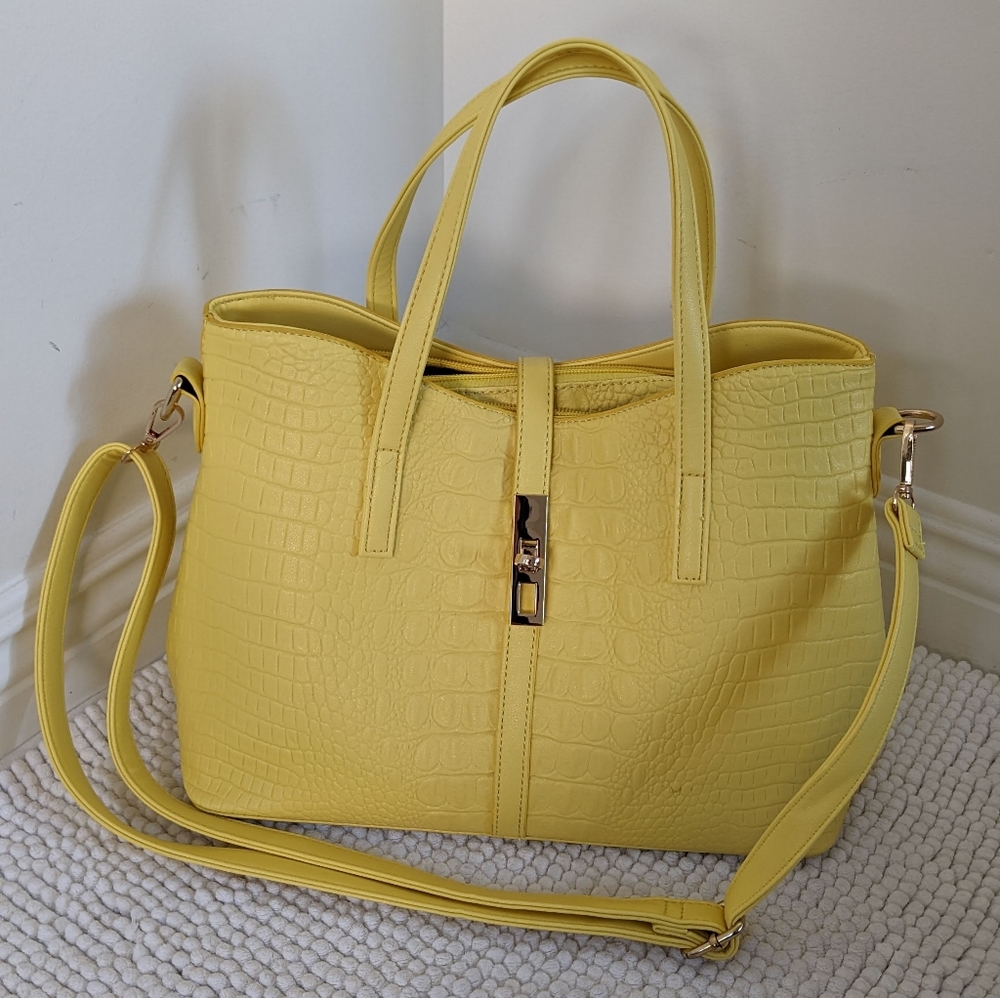 Bright yellow purse